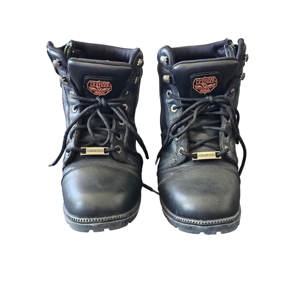 Milwaukee Leather Womens Performance Boots 8.5 Black Genuine Leather